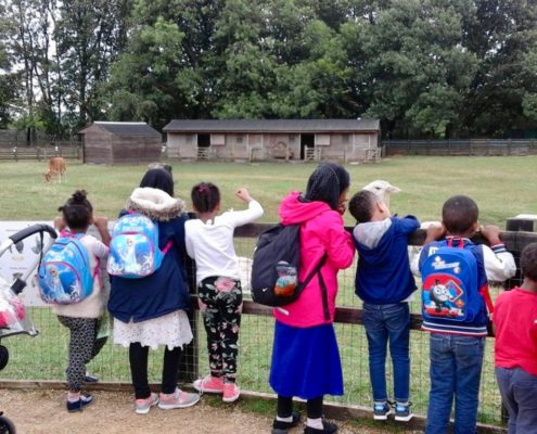 Children at whipsnade zoo